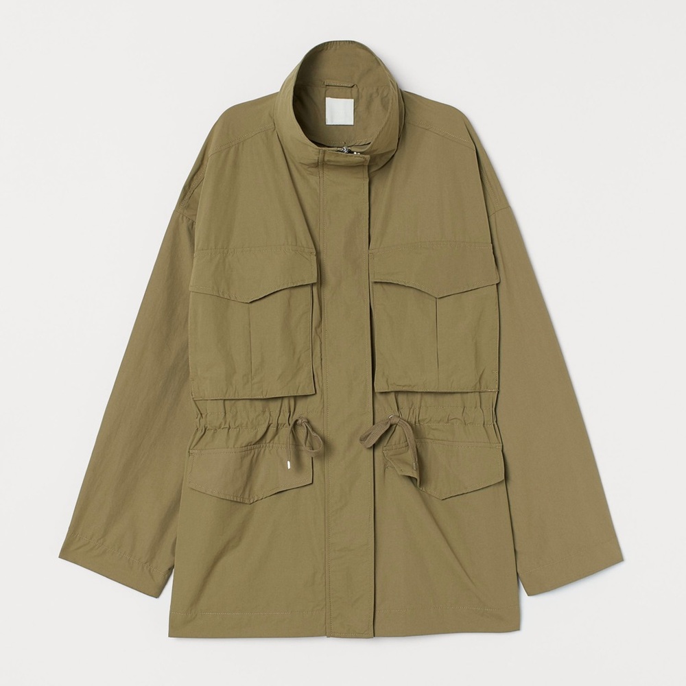 NWOT H&M Light Khaki Green 3X Utility Jacket